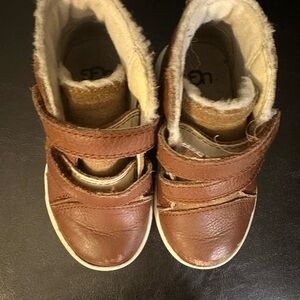 UGG Tan Kids Boots with Cream Lining